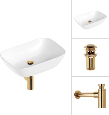 Умывальник Lauter 21454 + клапан 21190G + сифон 21635G - фото