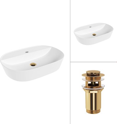 Умывальник Lauter 21460-60 + клапан 21190G - фото