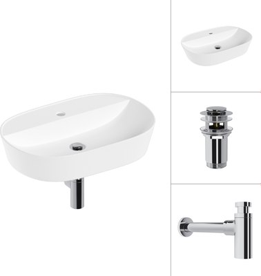 Умывальник Lauter 21460-60 + клапан 21190CH + сифон 21635CH - фото