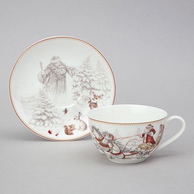 Чашка с блюдцем Lefard Морозко 85-2044