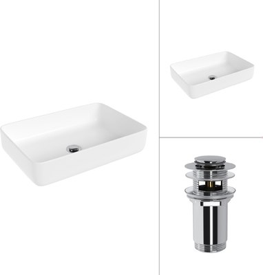 Умывальник Lauter 21487-50 + клапан 21190CH - фото