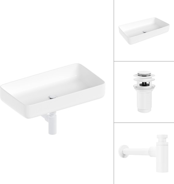 Умывальник Lauter 21487-60 + клапан 21190W + сифон 21635W - фото