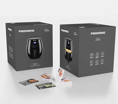 Аэрогриль Redmond AG1902 (черный)