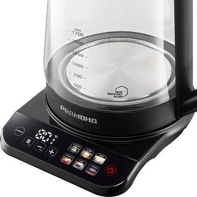 Электрочайник Redmond KG220 (черный/хром)