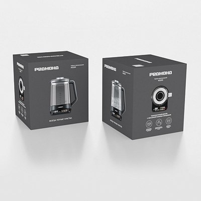 Электрочайник Redmond KG220 (черный/хром)