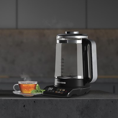 Электрочайник Redmond KG220 (черный/хром)