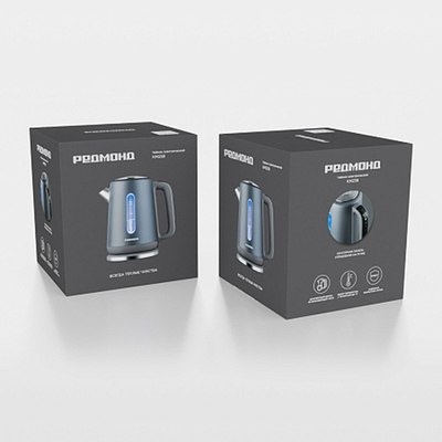 Электрочайник Redmond KM238 (серо-голубой)