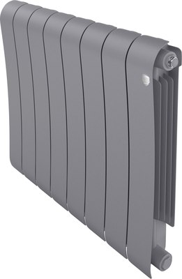 Радиатор биметаллический Royal Thermo Infinity 500 Silver Satin - фото