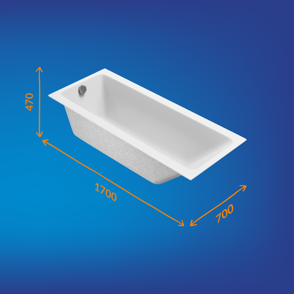 Ванна акриловая Cersanit Crea 170x70 / 64870