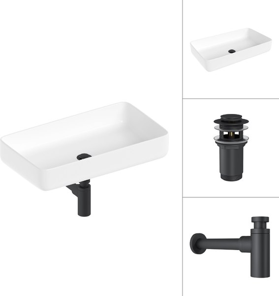 Умывальник Lauter 21487-60 + клапан 21190B + сифон 21635B - фото