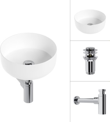 Умывальник Lauter 21499-31 + клапан 21190CH + сифон 21635CH - фото