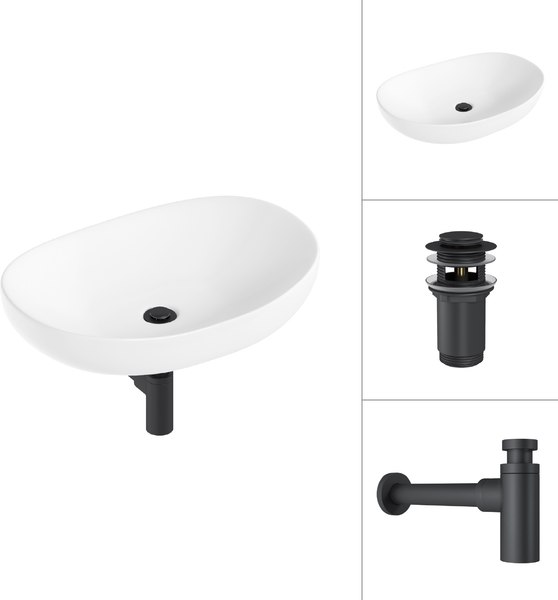 Умывальник Lauter 21502 + клапан 21190B + сифон 21635B - фото