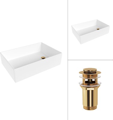 Умывальник Lauter 21518-1 + клапан 21190G - фото