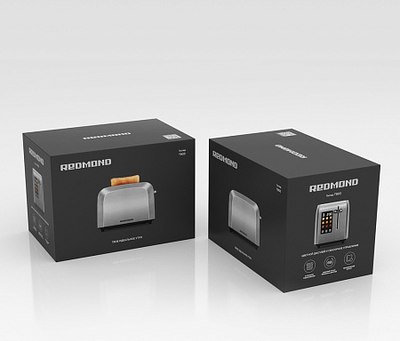 Тостер Redmond T903 (серый/металл)