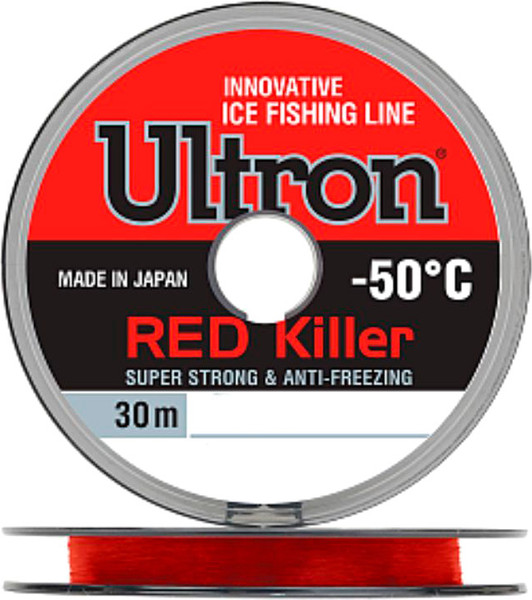Леска монофильная Momoi Ultron Red Killer 0.12мм 1.8кг - фото