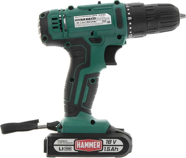 Аккумуляторная дрель-шуруповерт Hammer ACD18A / 735857