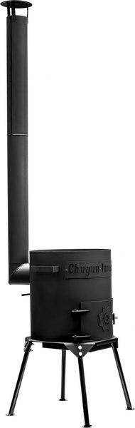 Печь-мангал Chugun Invest Усиленная 3мм (4-6л, с дымоходом и зольником)