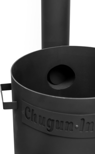 Печь-мангал Chugun Invest Усиленная 3мм (12л, с дымоходом и зольником)