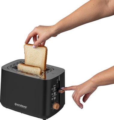 Тостер Endever Skyline ST-124 (черный)