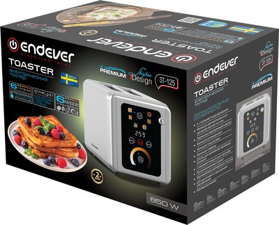 Тостер Endever Skyline ST-125 (черный)