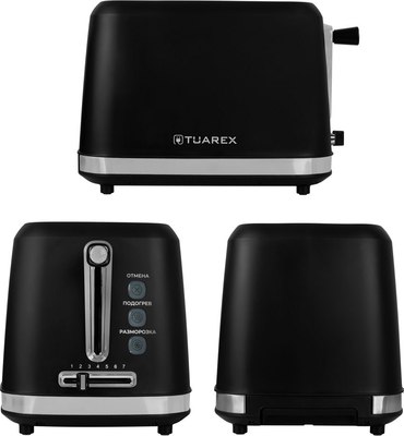 Тостер Tuarex TK-6004 (черный/стальной)