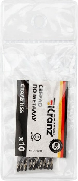 Набор сверл Kranz KR-91-0605