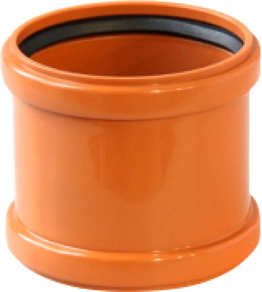 Муфта наружной канализации Valfex Двухраструбная 110мм / 30106110 - фото