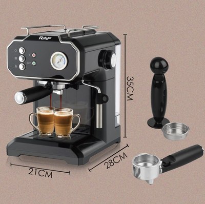 Кофеварка эспрессо RAF R.104 (черный)