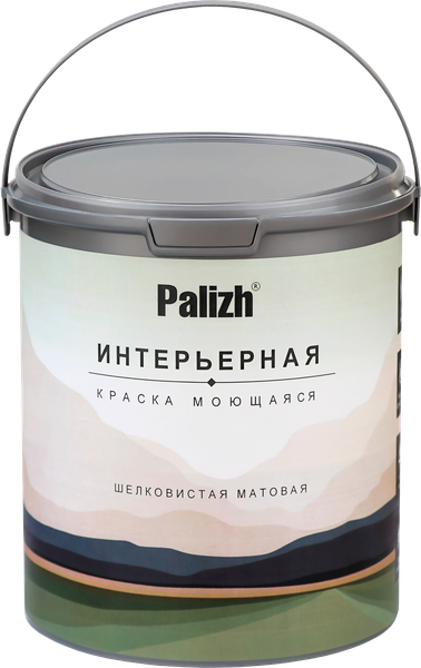 Краска Palizh Интерьерная шелковисто-матовая - фото