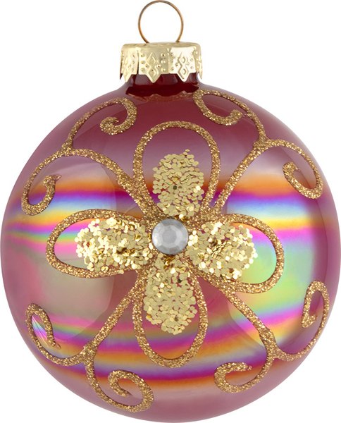 Шар новогодний Волшебная страна Цветок / 108542 - фото