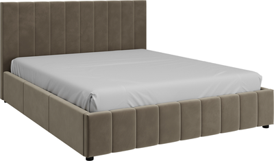 Двуспальная кровать Bravo Мебель Нельсон Вертикаль 160x200 с ПМ Стандарт 8 вариант - фото