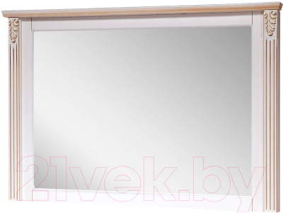 Зеркало ФорестДекоГрупп Бьянка / ГН010-12 (белый) - фото