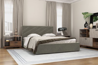 Двуспальная кровать Bravo Мебель Юта 160x200 без ПМ Стандарт 2 вариант