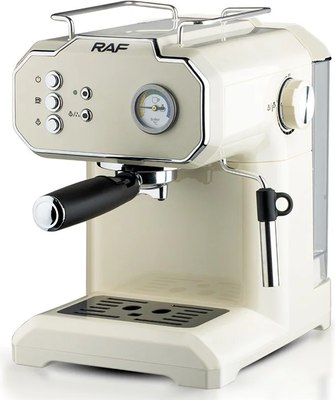 Кофеварка эспрессо RAF R.104 (белый) - фото