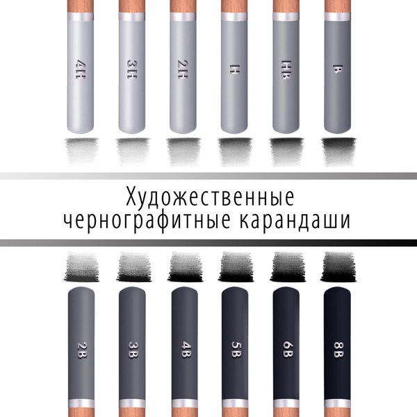 Набор простых карандашей Brauberg Art Classic / 181542