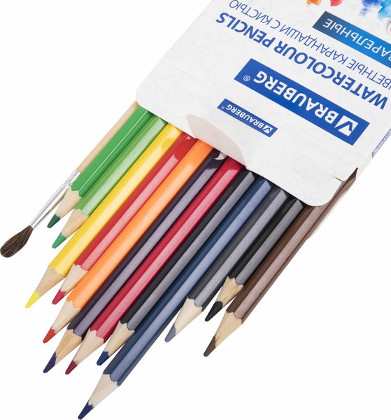Набор акварельных карандашей Brauberg 181848