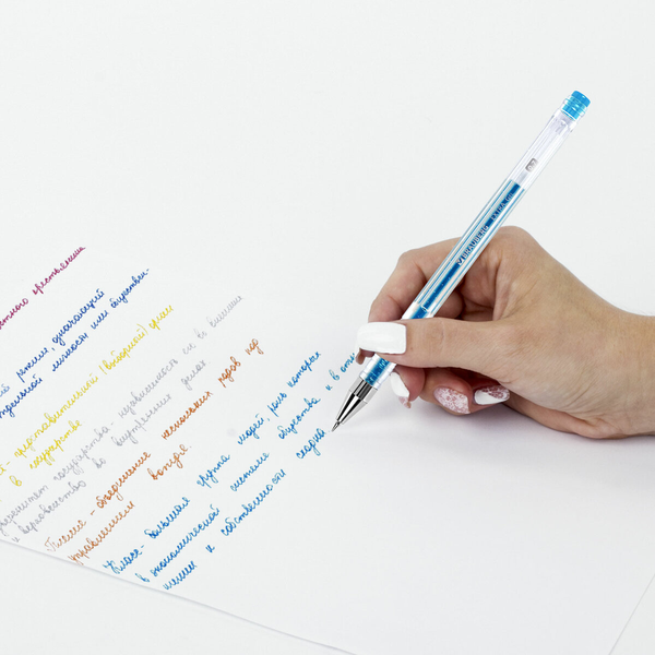 Набор гелевых ручек Brauberg Extra. Блестки / 143908