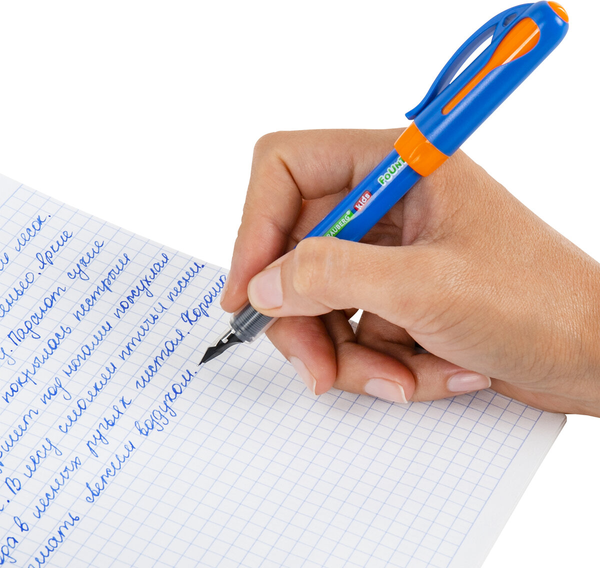 Ручка перьевая Brauberg Kids. Со сменными картриджами / 143955