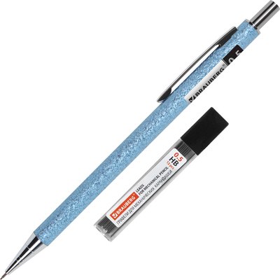 Механический карандаш Brauberg Ocean Blue. С набором грифелей / 181970 - фото