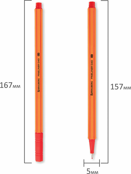 Набор капиллярных ручек Brauberg 144141