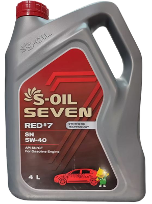 Моторное масло S-Oil Seven Red №7 SN 5W40 / E107649 - фото