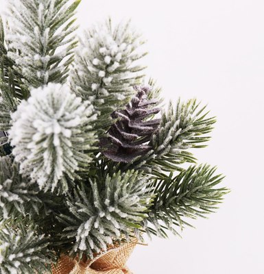 Елка декоративная Золотая сказка Заснеженная с шишками / 592010