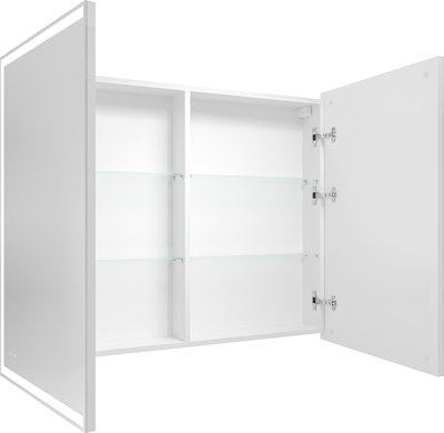 Шкаф с зеркалом для ванной Grossman Меркадо-100 / 201002