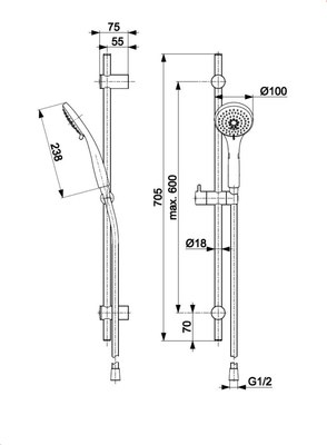 Душевой гарнитур Armatura 841-337-00