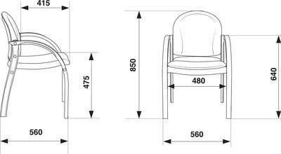 Стул офисный Бюрократ Джуно