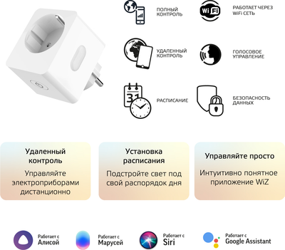 Умная розетка Gauss SP-10A EU Wi-Fi / 5510122