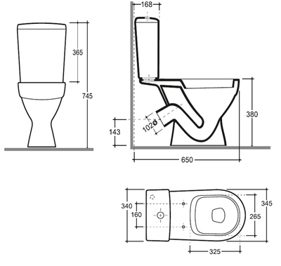 Унитаз напольный Керамин Толедо МЛ Инкоэр