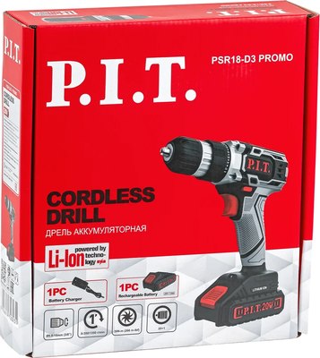 Аккумуляторная дрель-шуруповерт P.I.T PSR 18-D3 Promo