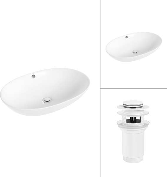 Умывальник Lauter 21709 + клапан 21190W - фото