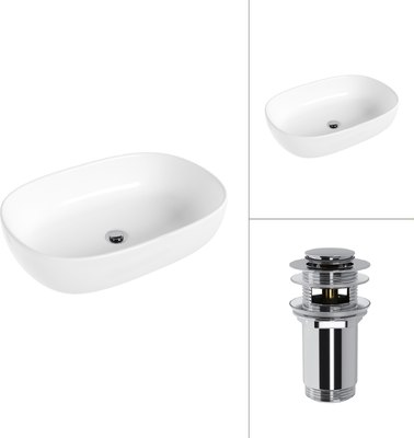 Умывальник Lauter 21836 + клапан 21190CH - фото